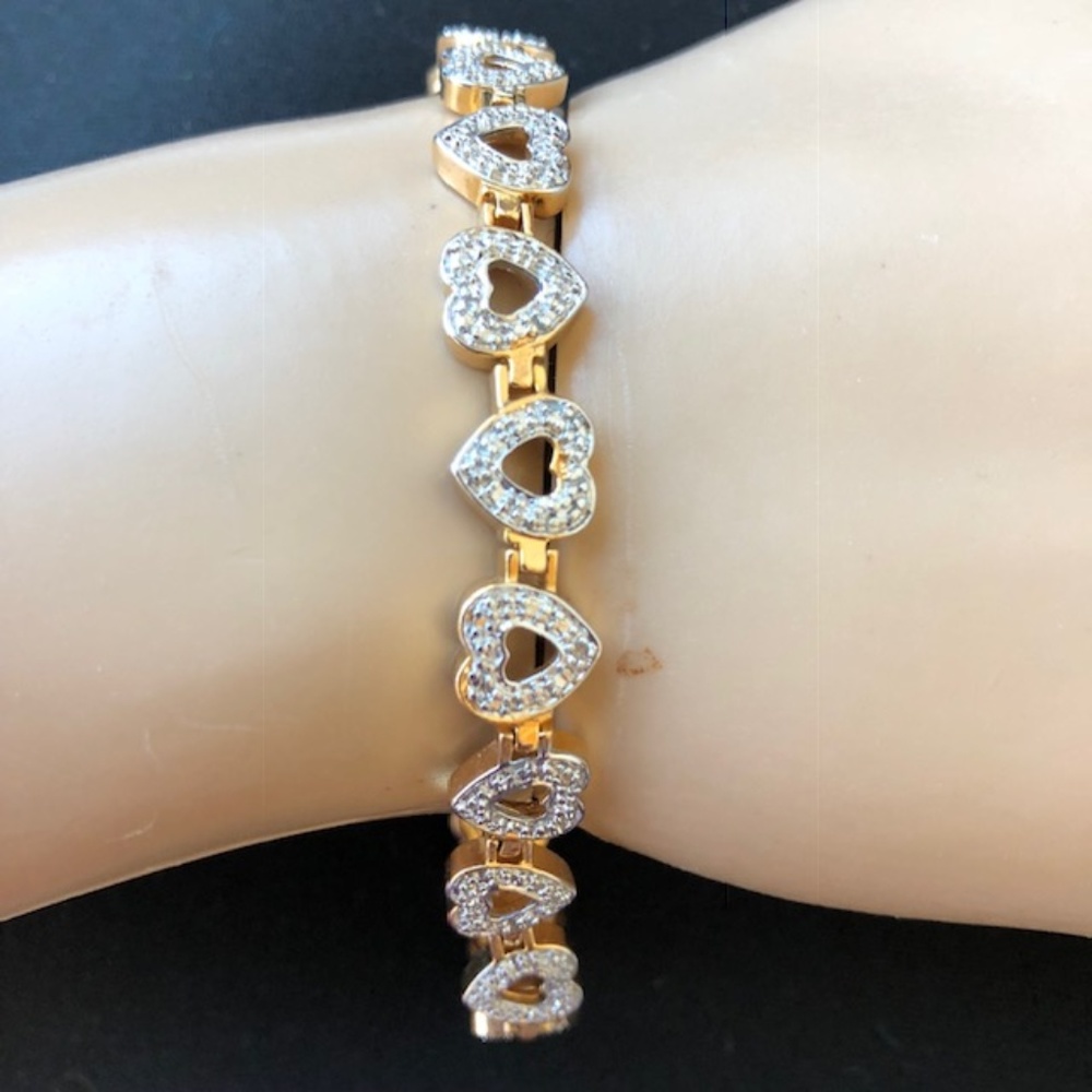 Mothers day open heart bracelet
